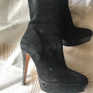 Alexandre Birman Black Suede Boots
